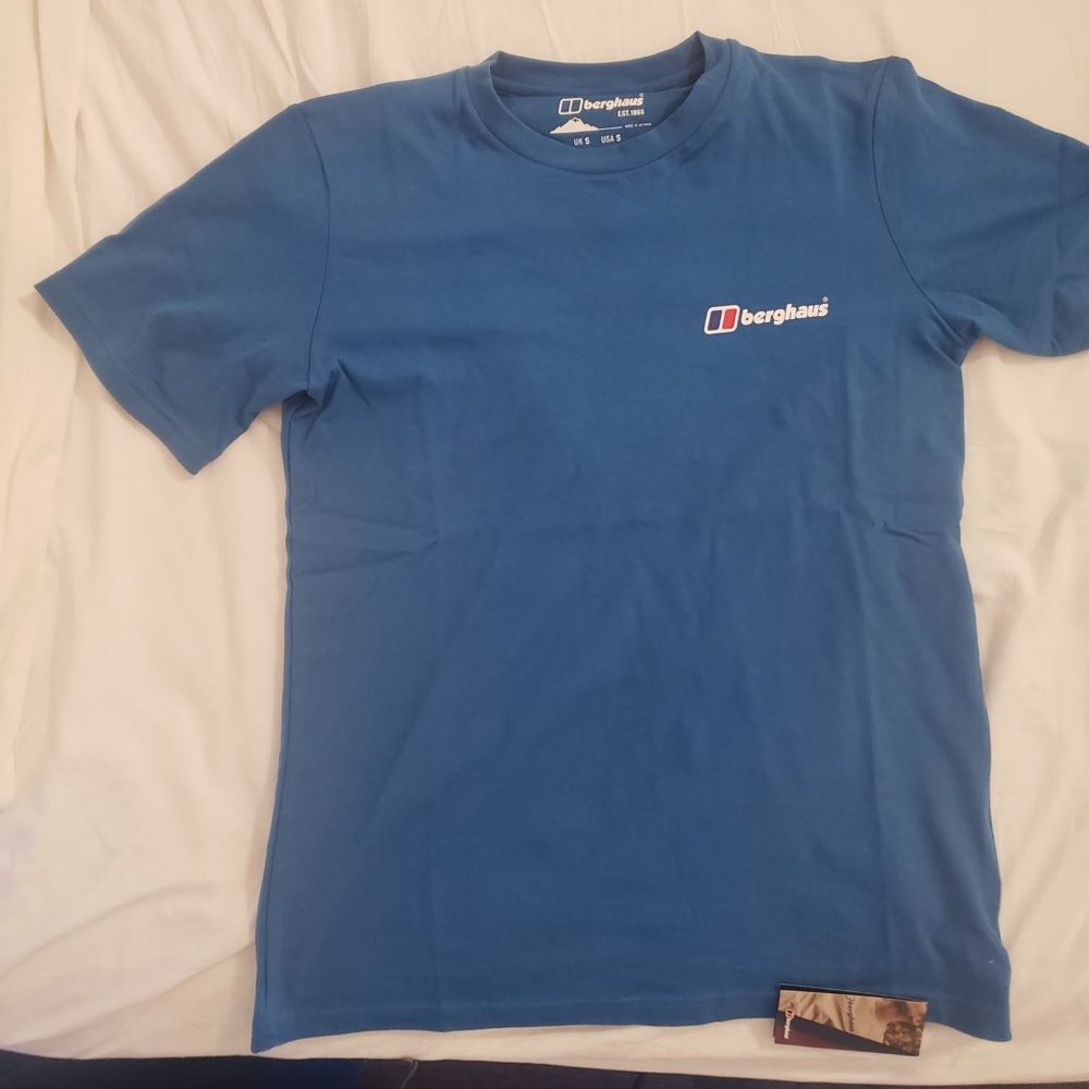 Berghaus Classic Logo t-shirt blue (Small) *NEW*